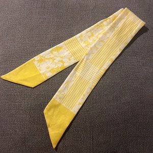 Burberry Twilly Silk Scarf | Yellow & White Floral